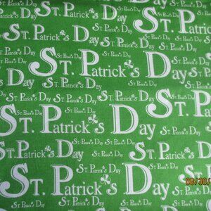 David Textile/2006/St. Patrick Day Theme/100% Cotton/1Yd./New